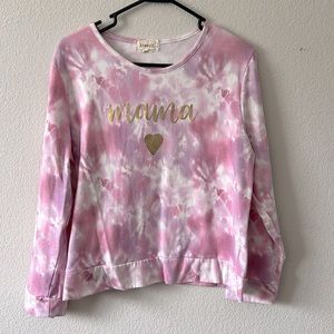 Mama Tie Dye Crew Sweatshirt